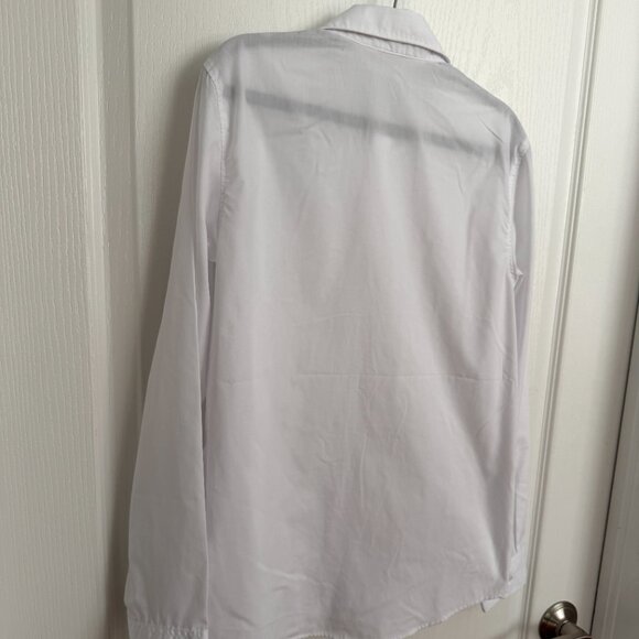 H&M Boys White Easy-Iron Long Sleeve Button Down Shirt Size CA 11-12A / US 14 - Picture 6 of 6
